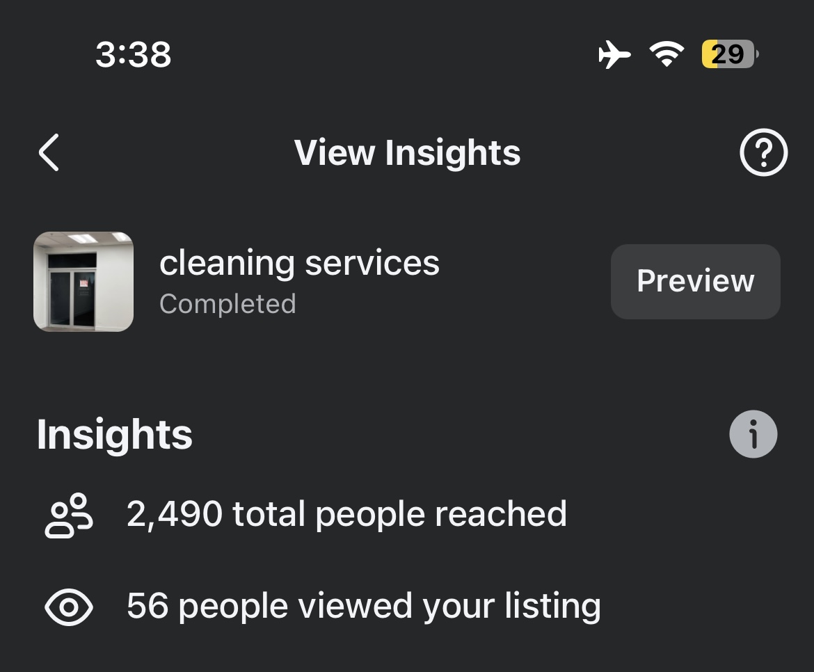 Cleaning client inbound inquiry proof 4.